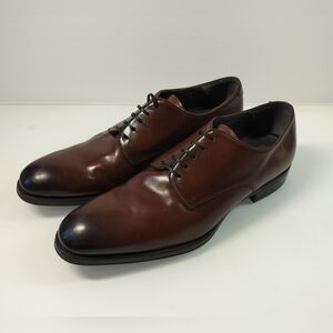 To Boot New York Buchanan Burnished Calf Leather Derby  Hand Made In Italy Sz 9